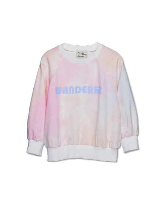 Wanderer Sweatshirt_E2226_pink tie dye