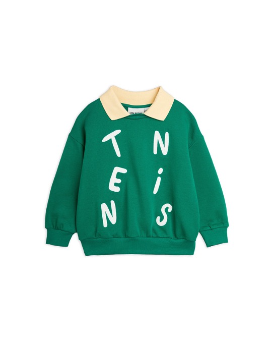 Tennis application collar sweatshirt_Green_2422015975