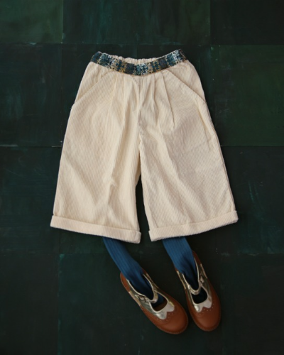 Large Pant with embroidery_Ivory Corduroy_W21PTVA