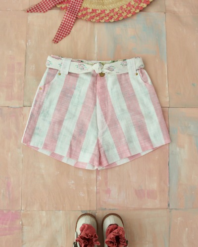 Short with Scarf_Pink Stripe_S22SPLPS