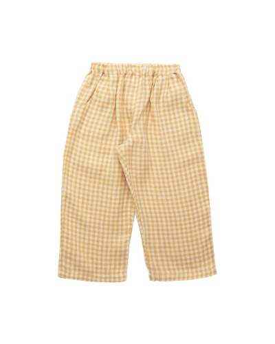 Chess Trousers_Hay Check Linen_SS22-CT-LIN-HC