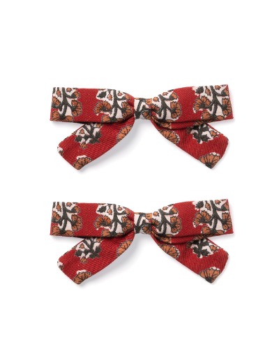 BOW SET_RED BLOCK PRINT_AW22-BOS-RB